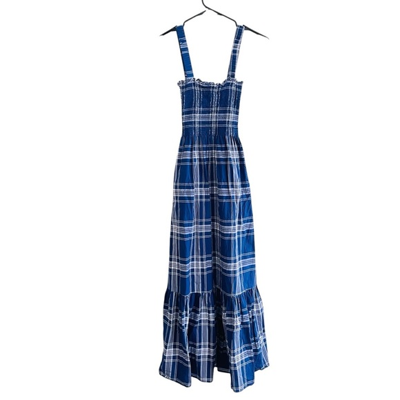 Hill House Anjuli Nap Dress in Navy Plaid Size XS - Picture 12 of 13